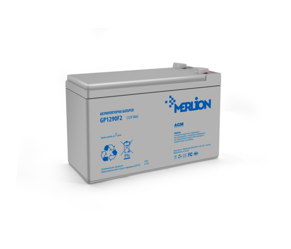 Аккумуляторная батарея MERLION AGM GP1290F2 12 V 9 Ah